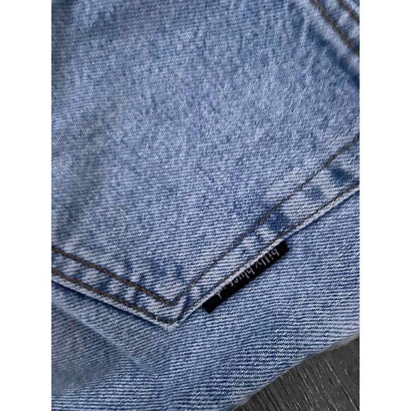 Billy Blues women's cropped jeans blue patches Y2K Size 26 Mid Rise A000167 - Picture 14 of 14